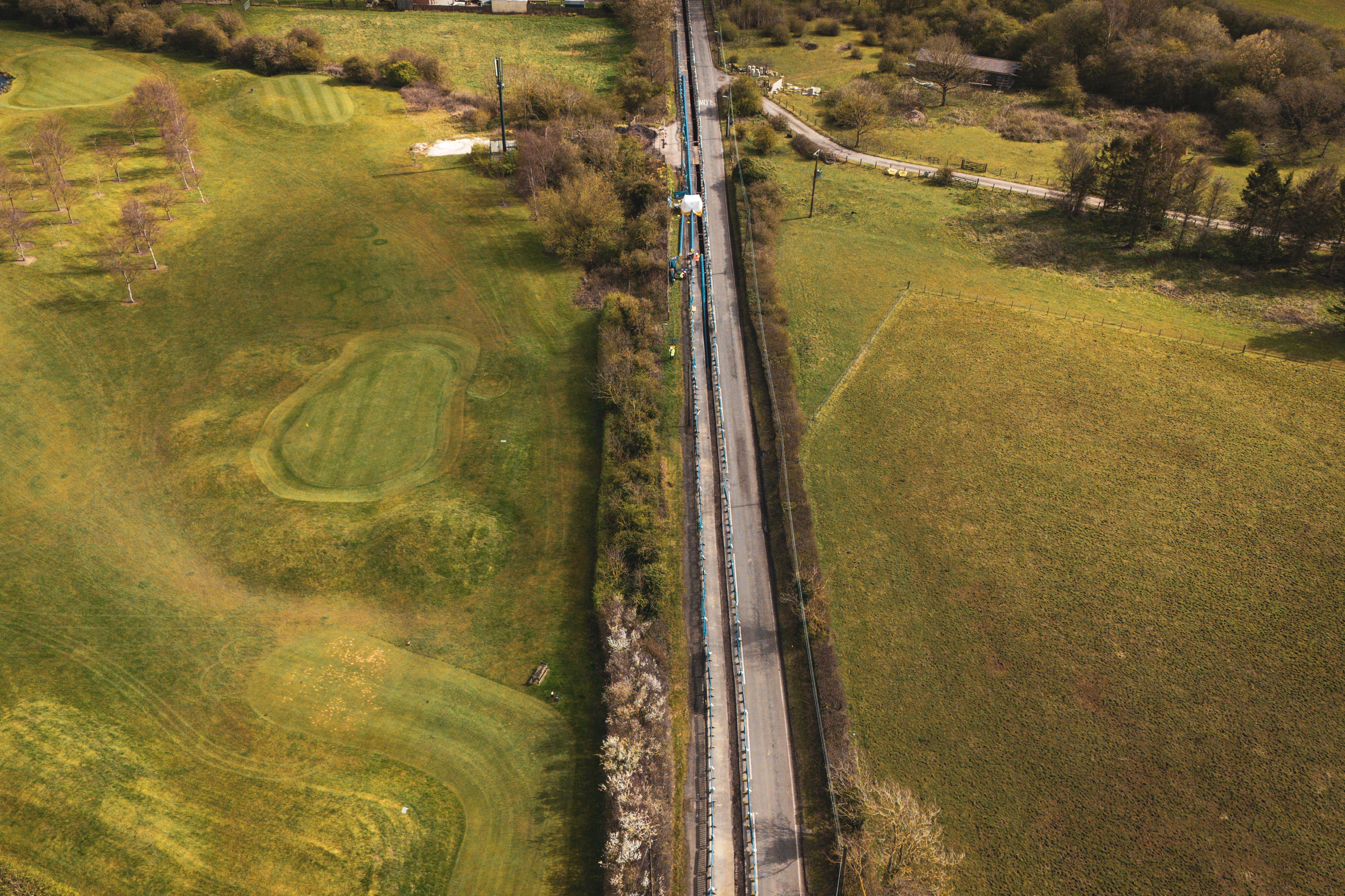 Proof of expertise, drone shot of site