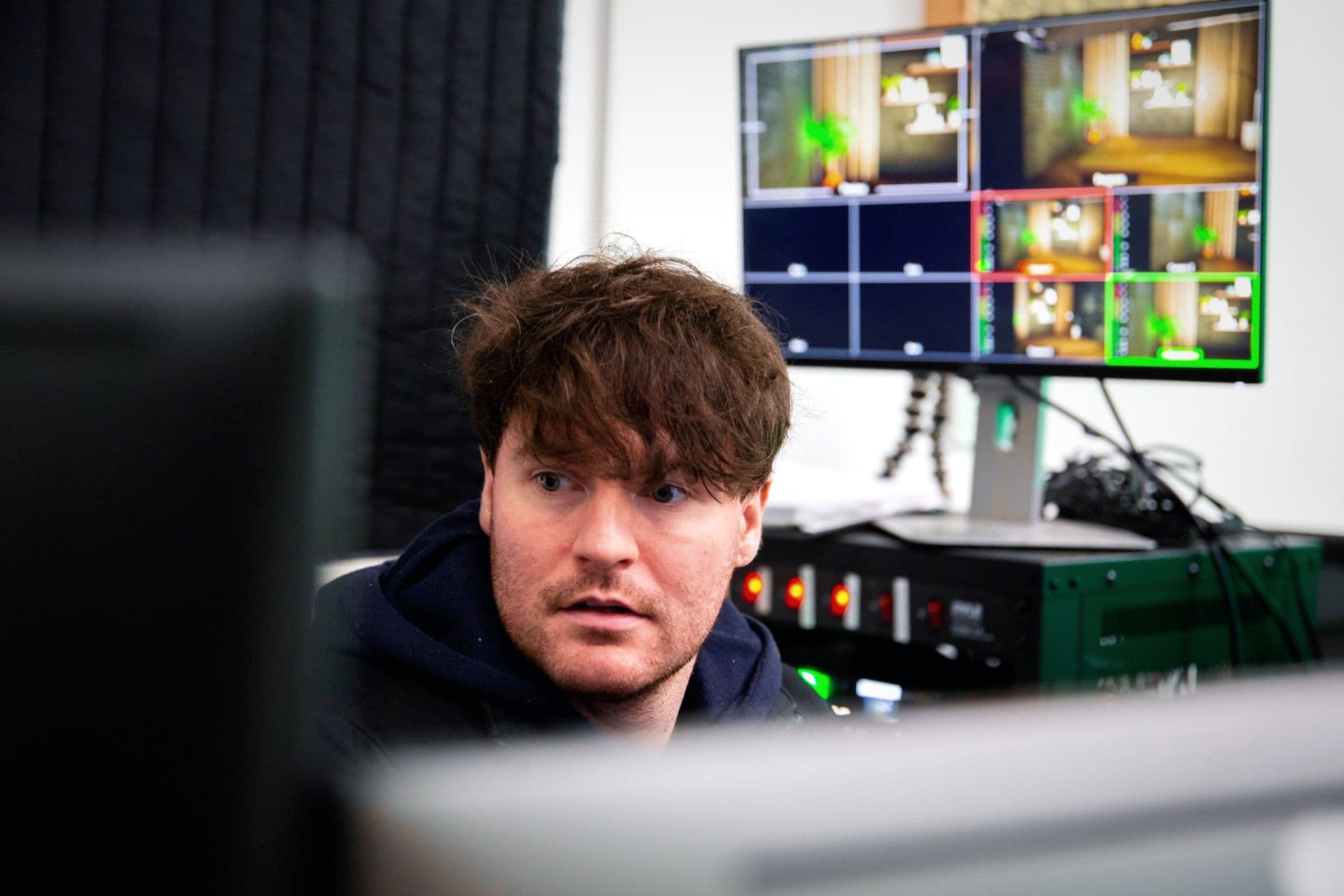 Studio team operating our virtual production